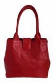 Red Dog red leather handbag